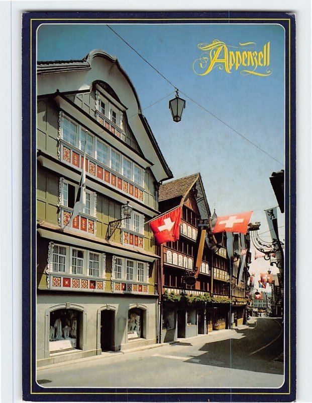 Postcard Hauptgasse, Appenzell, Switzerland