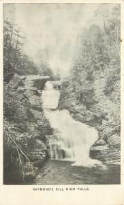 Raymonds Kill Pennsylvania~High Falls~Waterfall~1901 Private Mailing Card