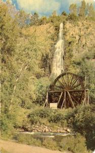 CO - Idaho Springs. Water Falls & Water Wheel in Clear Creek