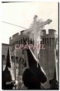 Postcard Modern Perpignan Holy Week procession in Roussillon La Sanch Peniten...