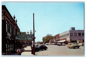 c1960 Main Street Business Section Classic Cars Manchester Connecticut Postcard