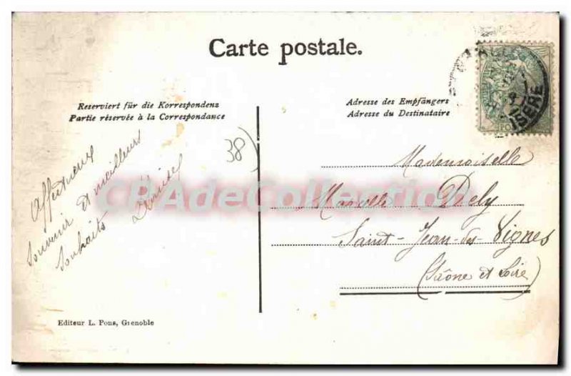 Old Postcard Grenoble 1907