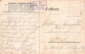 A091 Artist Card 1915 Seizure Enemy's Airplane Factory b German Cavalry ...