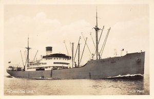 MS Peru Real Photo Johnson Line Ship 