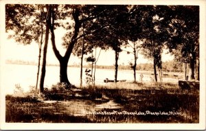 Real Photo Postcard Compton's Resort on Otsego Lake, Michigan