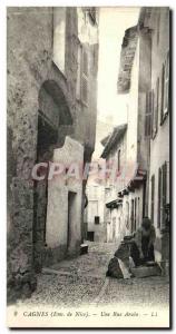 Postcard Old Cagnes An Arab Street Women
