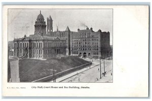 c1905s City Hall Court House & Bee Building Omaha Nebraska NE Unposted Postcard