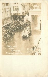 Postcard RPPC 1920 Portland Oregon Rose Festival Parade Sandy's Photo 23-8514