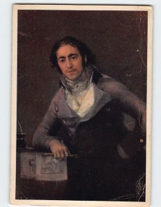 Postcard Portrait of Mr. Castro By Goya, Louvre Museum, Paris, France