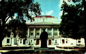 VINTAGE POSTCARD STATUE OF WILLIAM OXLEY THOMPSON OHIO STATE UNIVERSITY COLMBUS