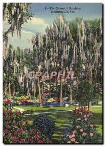 Old Postcard The Oriental Gardens Jacksonville Fla
