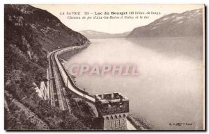 Aix les Bains - Lake Bourget - Railway has Culoz Lake - Old Postcard