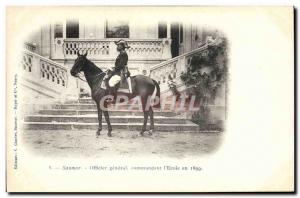 Old Postcard Horse Equestrian Saumur General Officer Commanding the & # 1899 ...