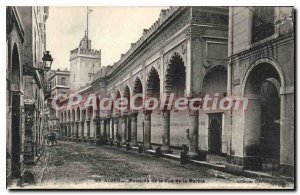 Postcard Old Algiers mosque street navy