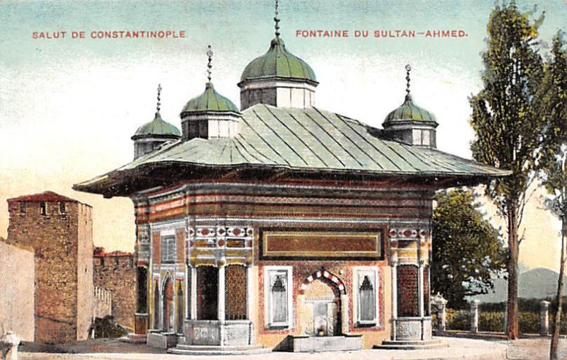 Fontaine du Sultan Ahmed Constantinople Turkey Unused 