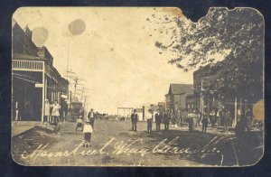 RPPC WEAUBLEAU MISSOURI DOWNTOWN MAIN STREET SCENE REAL PHOTO POSTCARD