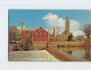 Postcard Slater Mill And City Hall, Pawtucket, Rhode Island