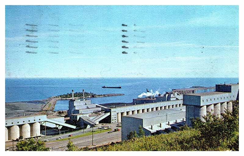 Postcard POWER PLANT SCENE Silver Bay Minnesota MN AU0160