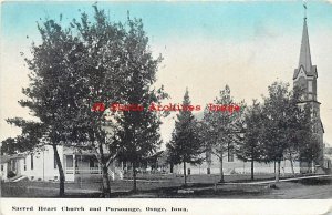 IA, Osage, Iowa, Sacred Heart Church, Parsonage, Exterior View