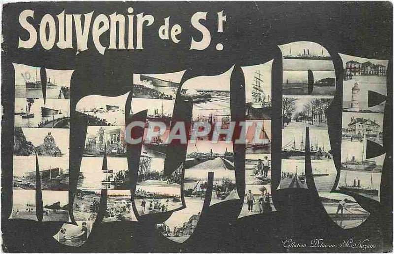 Old Postcard Remembrance St Nazaire