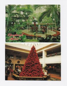 1989/1991 Set of 2 Christmas Theme Opryland TN Postcards Nashville Tennessee 