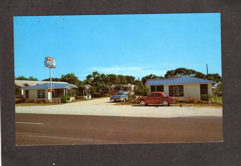 FL Seaview Sea View Cottages Motel Destin Florida Postcard Old cars