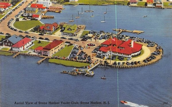Aerial View of Stone Harbor Yacht Club New Jersey  