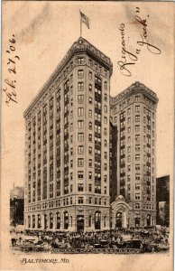 General OFfices, B&O Railroad Co Baltimore MD Undivided Back c1906 Postcard B03