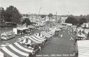 C81/ Columbus Ohio Postcard Gilmore RPPC Ohio State Fair Games Birdseye 1992