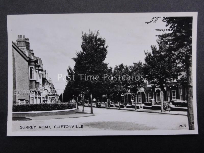 Kent MARGATE CLIFTONVILLE Surrey Road corner of Cumberland & Warwick Old RP PC