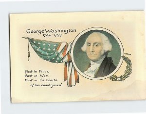 Postcard - George Washington 1732-1799