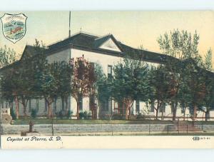 Divided-Back CAPITOL BUILDING Pierre South Dakota SD hJ5578