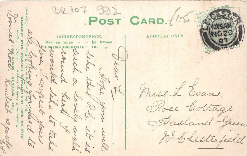 br107992 old cottages evington leicester uk