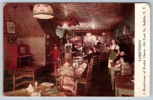 Lorenzo's, A Rendezvous of Restful Charm, Buffalo NY Postcard, Beer Limerick