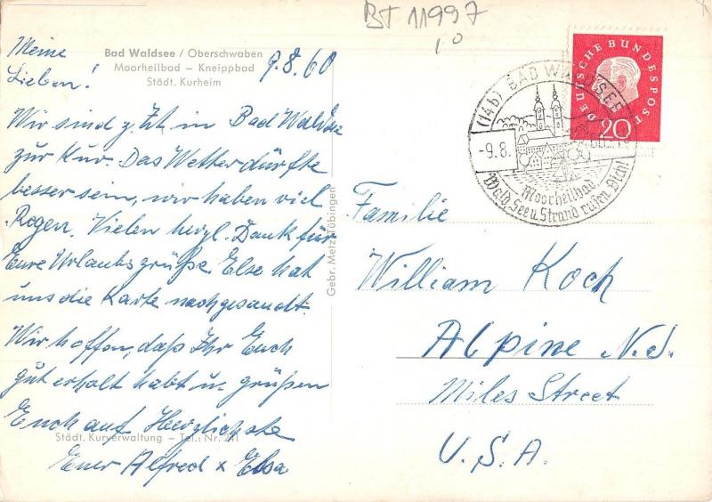 BT11997 Bad Waldsee moorheilbad           Germany