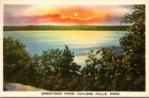 Minnesota Greetings From Taylors Falls 1946