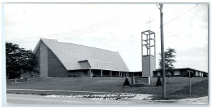 c1940's Bethlehem Lutheran Church Red Oak Iowa IA RPPC Photo Antique Postcard