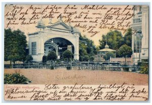 1905 Lorensberg Music Pavilion Tables Chairs Outside Gothenburg Sweden Postcard