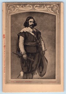 Postcard The Spanish Admiral Painting Velazquez c1905 Antique Calendar Tuck Art