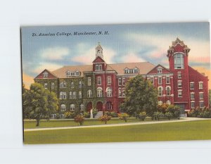 Postcard St. Anselms College Manchester New Hampshire USA