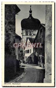 Old Postcard Bregenz Martinsturm