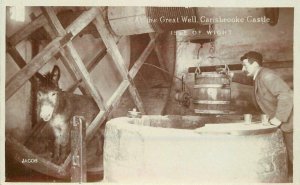 UK C-1910 Great Well Carisbrooke Castle Isle of Wight RPPC Postcard21-12805