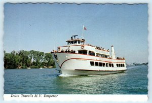 California Delta, CA ~ Delta Travel's M.V. EMPEROR  1979 ~ 4x6  Postcard