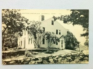 Vintage Postcard 1910's Birthplace of John Greenleaf Whittier Haverhill MA Home