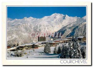 Postcard Modern Courchevel (France Savoie) The 3 valleys the largest skiable ...