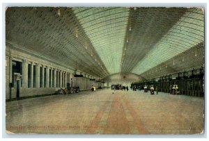 1911 Passenger Concourse New Union Station Terminal View Washington DC Postcard