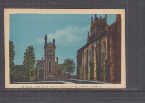CANADA, BELLEVILLE, ONTARIO,  ANGLICAN CHURCHES, c1920 ppc., unused.