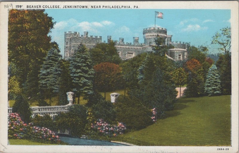 Postcard Beaver College Jenkintown Near Philadelphia PA