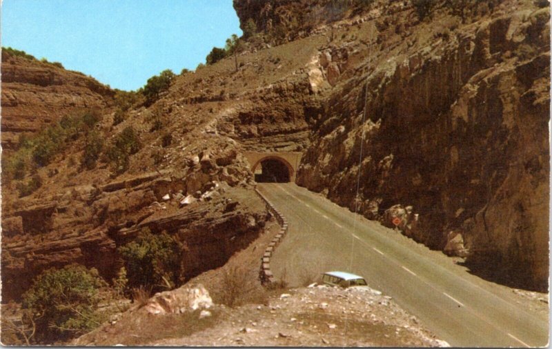 Postcard NM Tunnel on Cloudcroft Highway