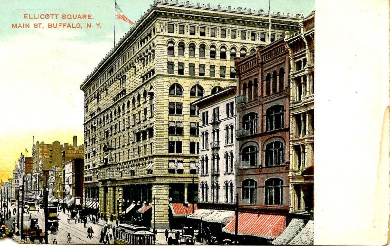 NY - Buffalo. Ellicott Square, Main Street